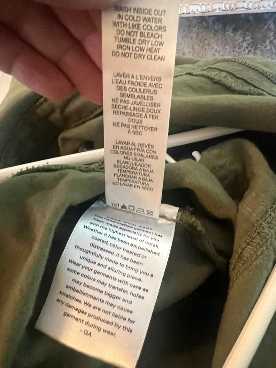 Good American Olive Green Short-Sleeve Utility Jumpsuit - Picture 12 of 12